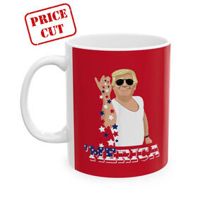 Seasoning 'MERICA Trump - Ceramic Mug (Red, 11oz)